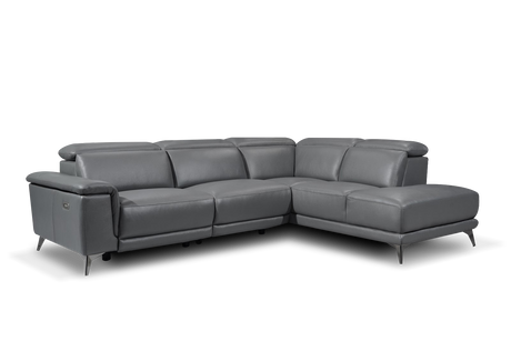 Pista Leather Reclining Sectional Lounge