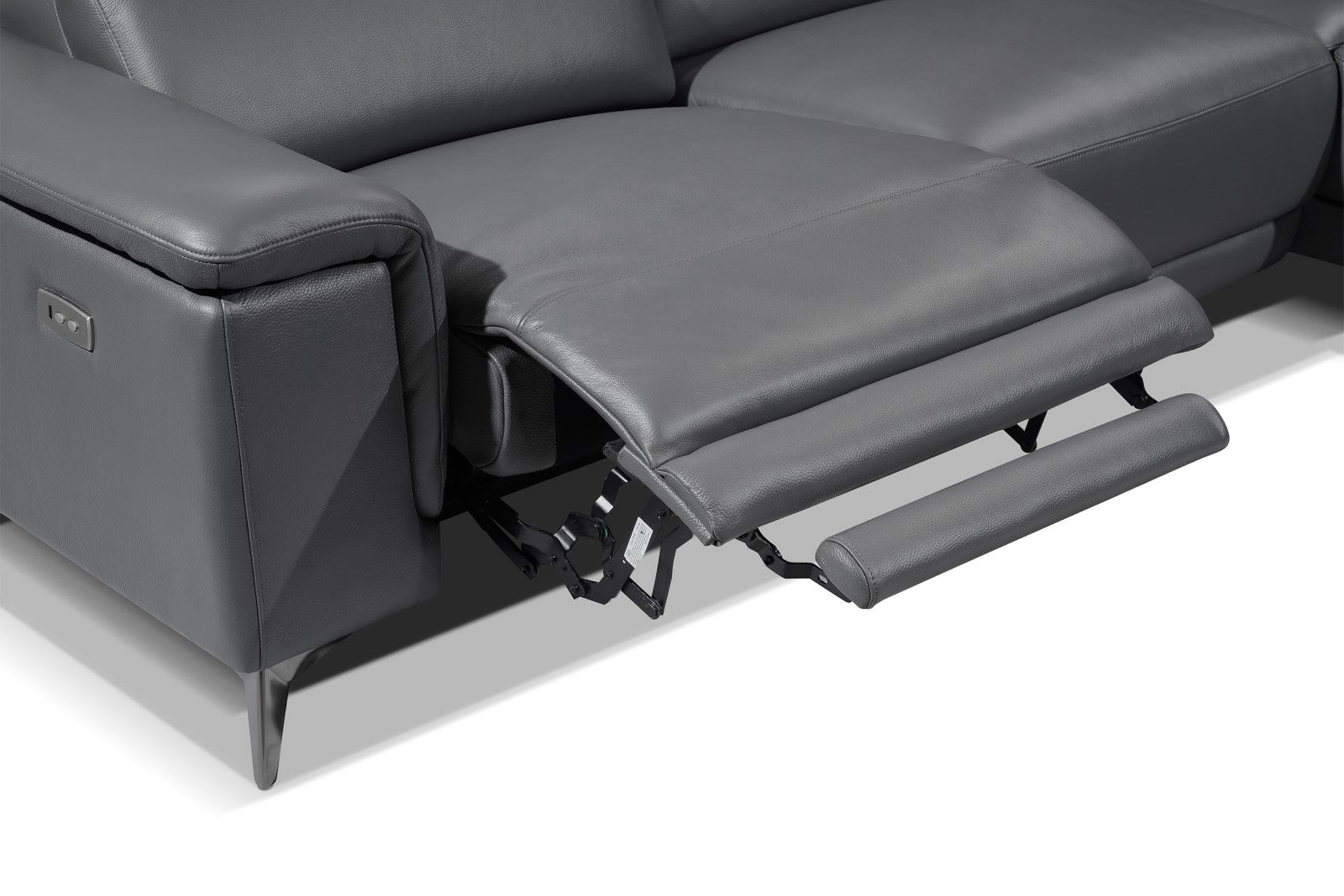 Pista Leather Reclining Sectional Lounge