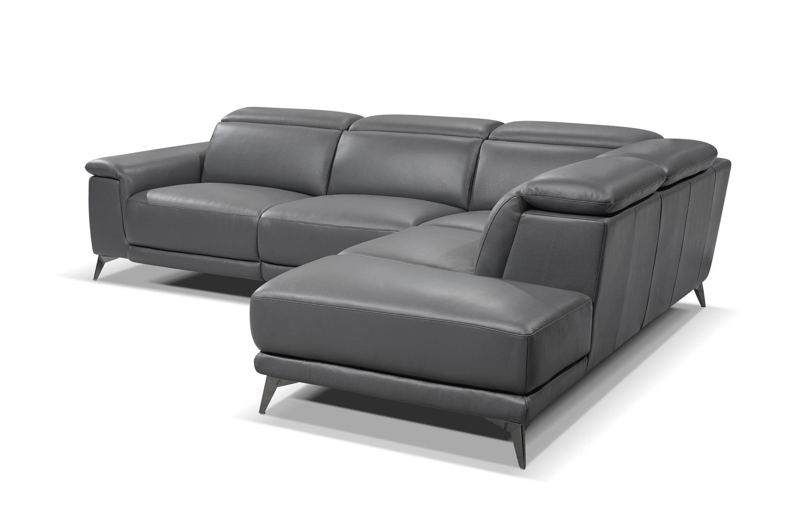 Pista Leather Reclining Sectional Lounge
