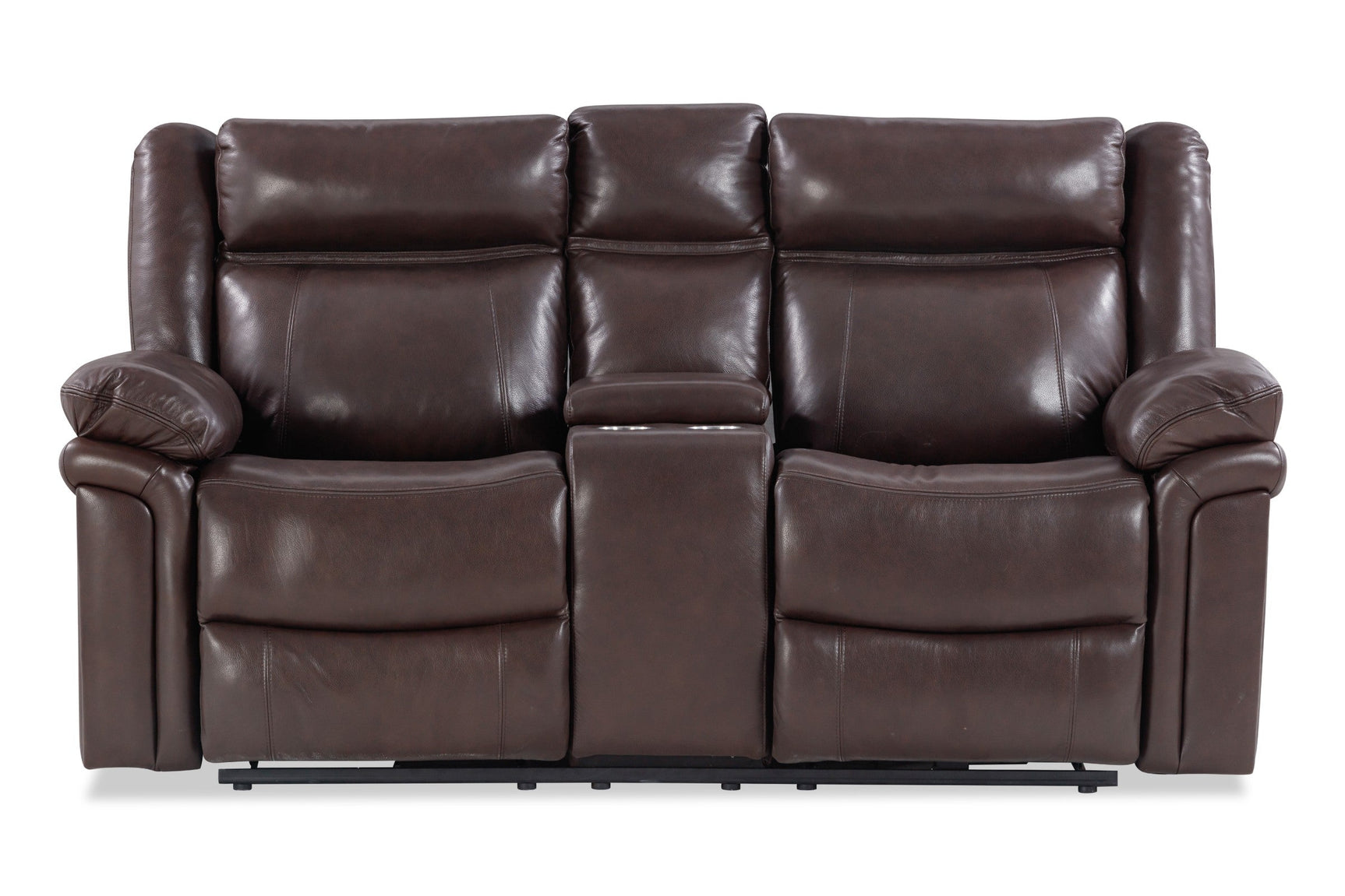 Charlie Leather Recliner Lounge with Console