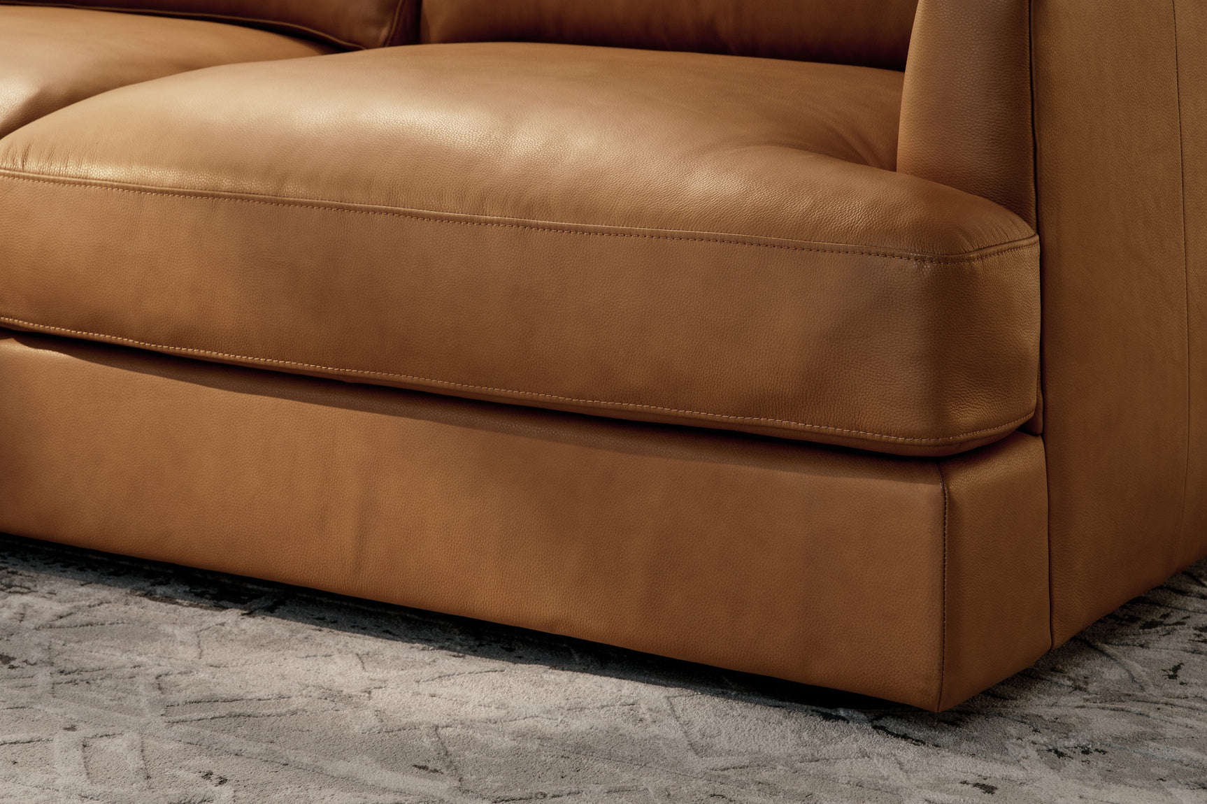 Serena Leather Sectional Lounge