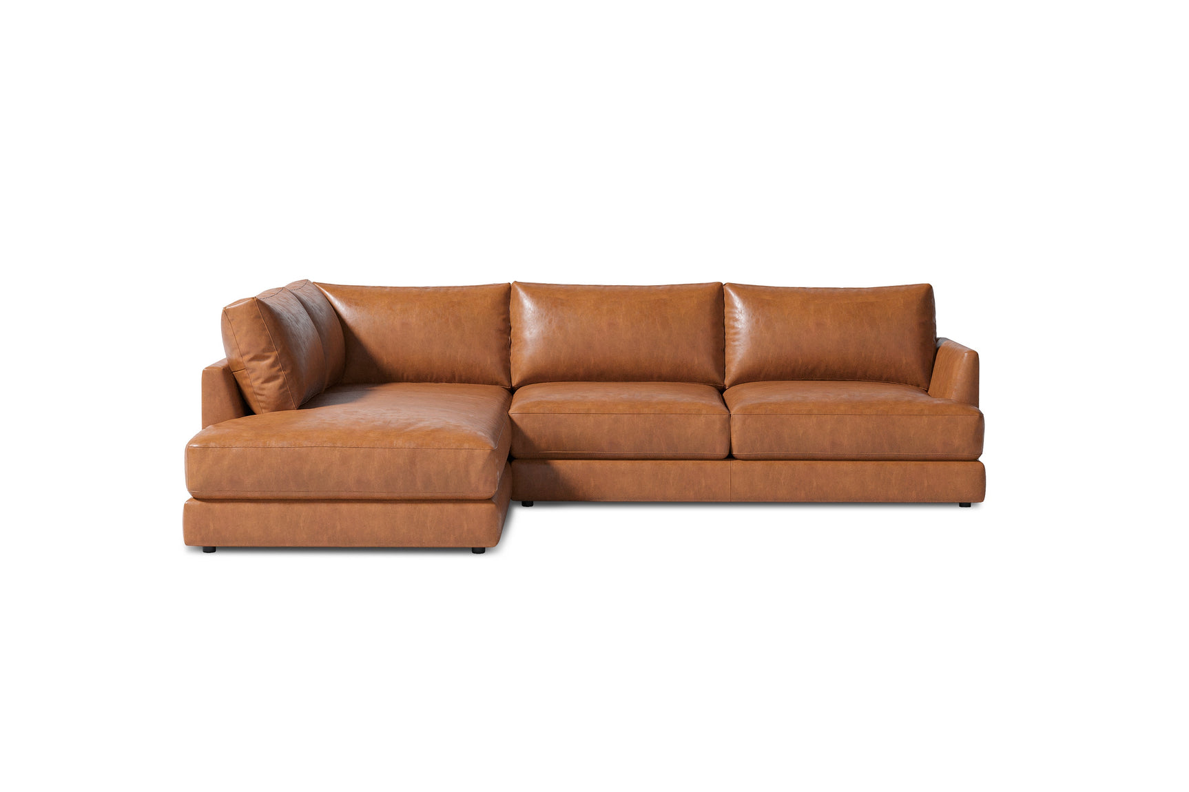Serena Leather Sectional Lounge