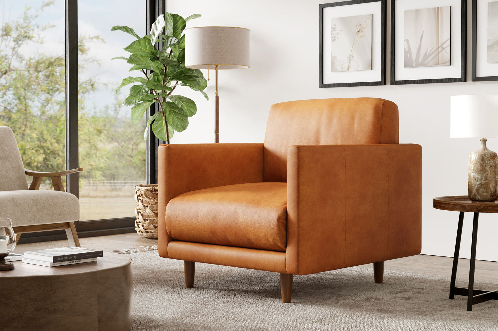 Toulon Leather Accent Chair