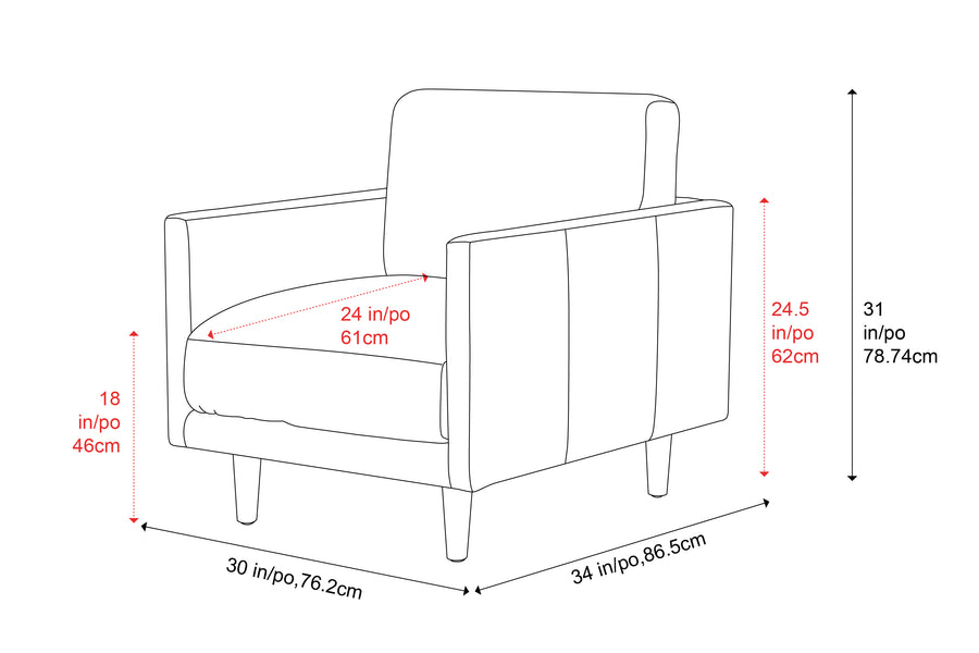 Toulon Leather Accent Chair
