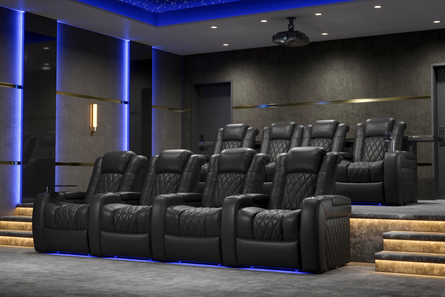 Tuscany Home Theater Lounge