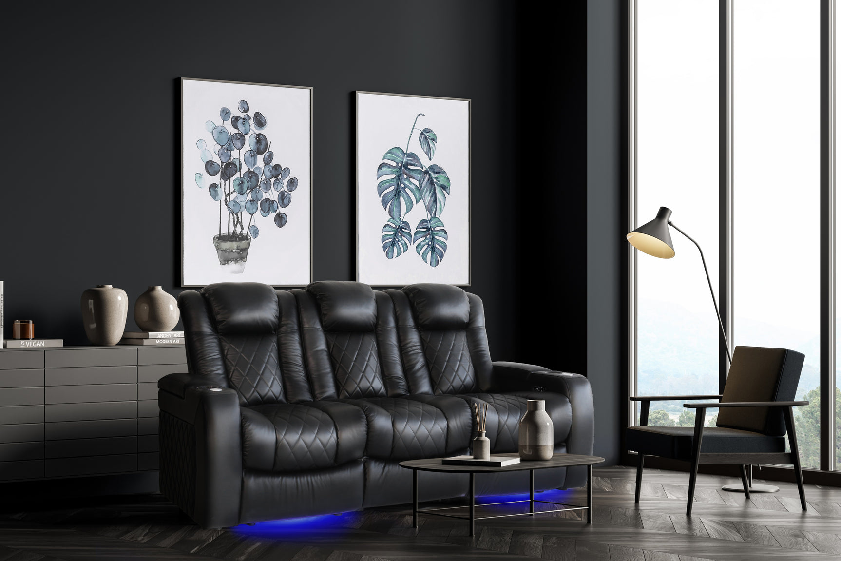 Tuscany Console Home Theater Lounge