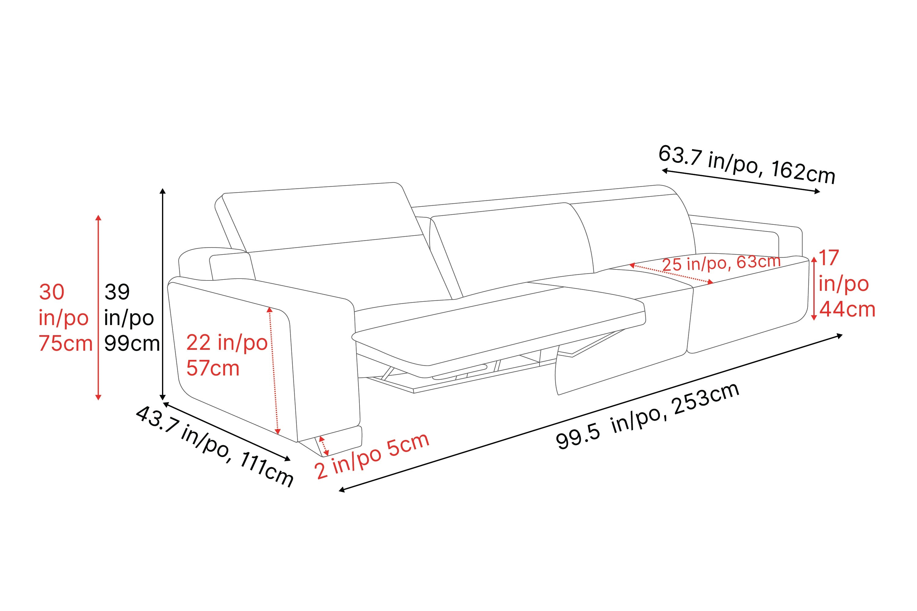 Valentina Leather Recliner Lounge
