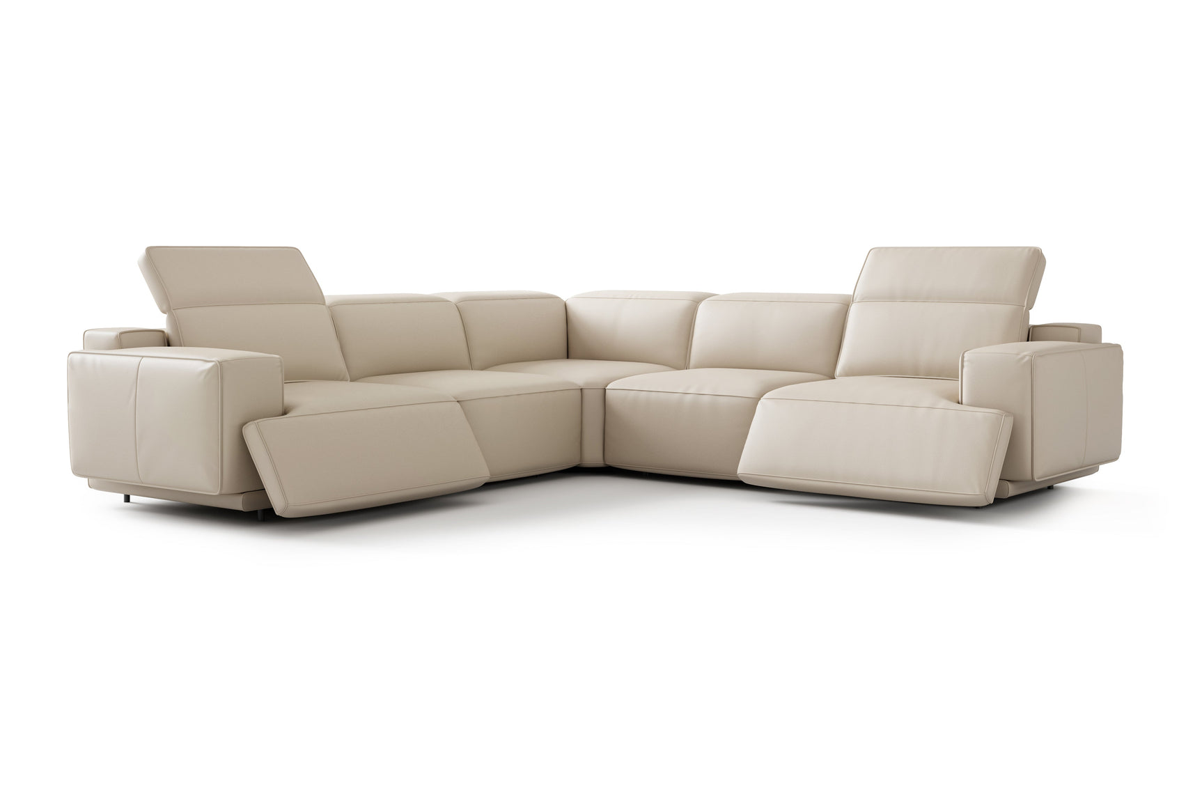 Valentina Leather Corner Recliner Sectional