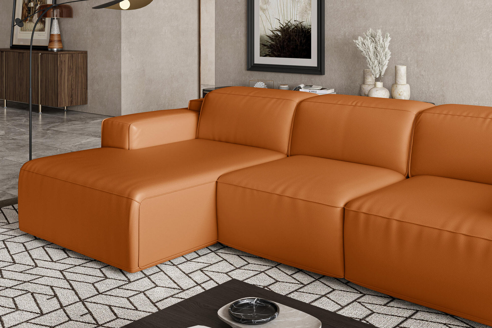 Valentina Leather Recliner Sectional Lounge