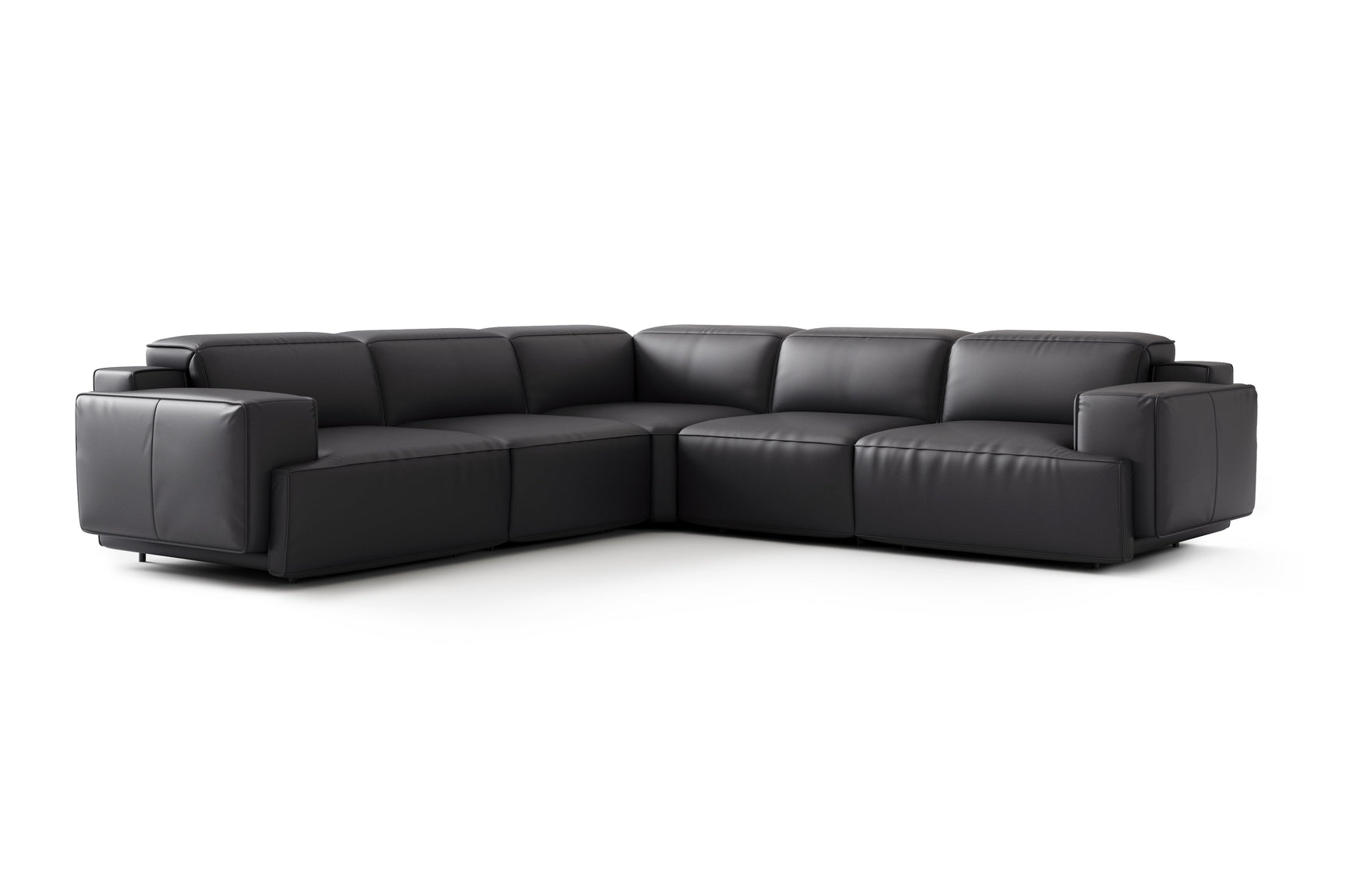 Valentina Leather Corner Recliner Sectional