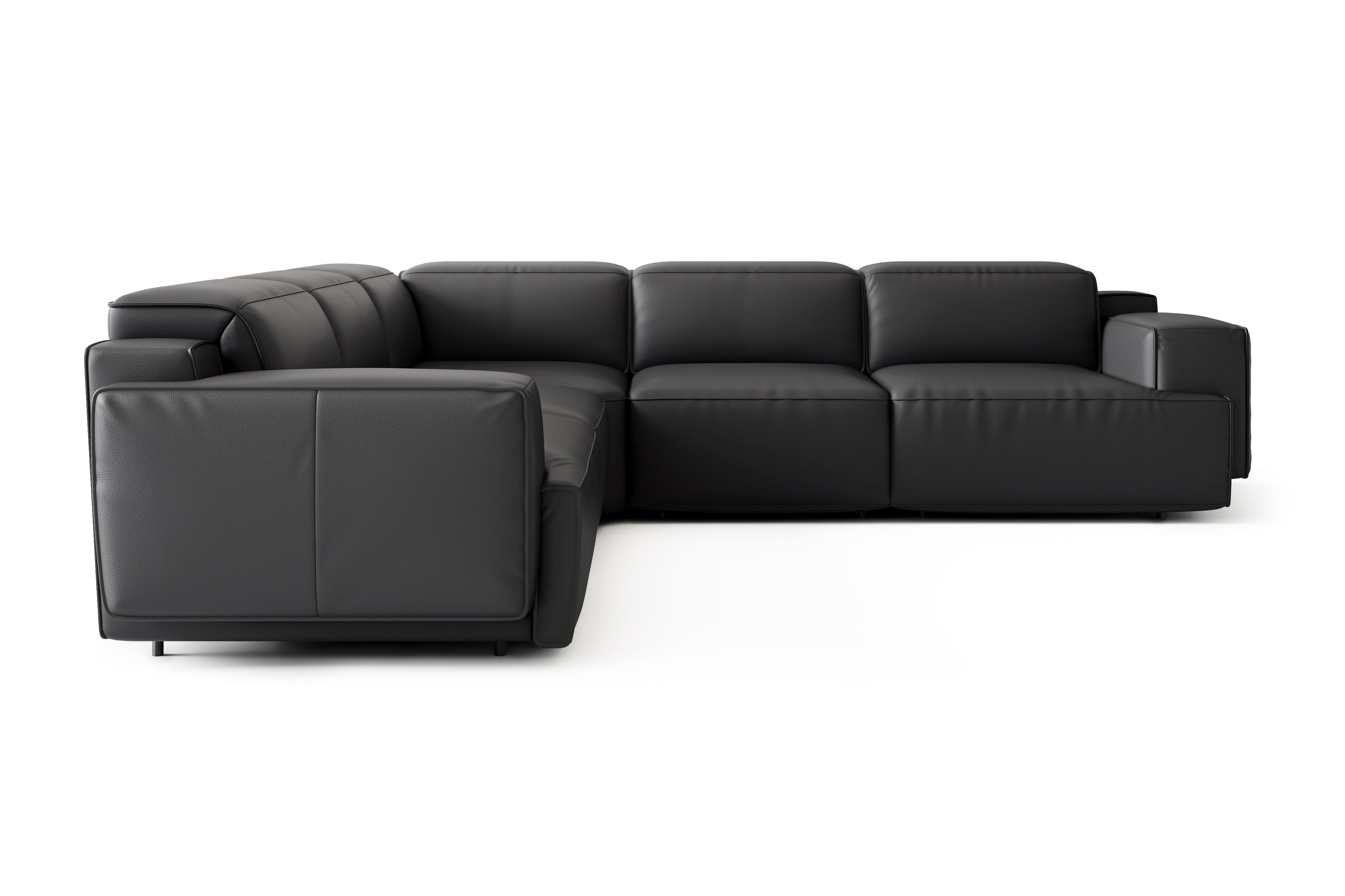 Valentina Leather Corner Recliner Sectional