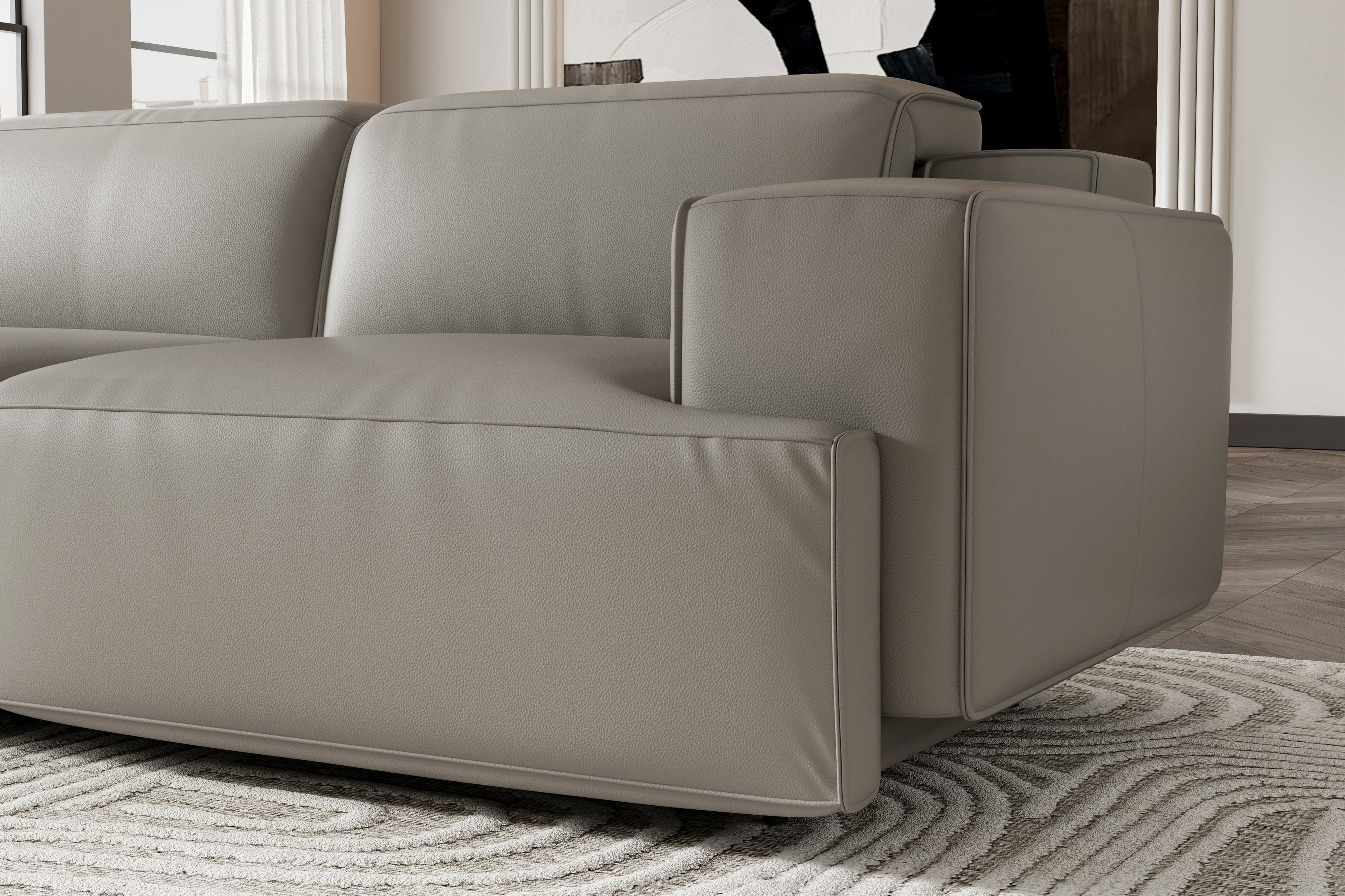 Valentina Leather Corner Recliner Sectional