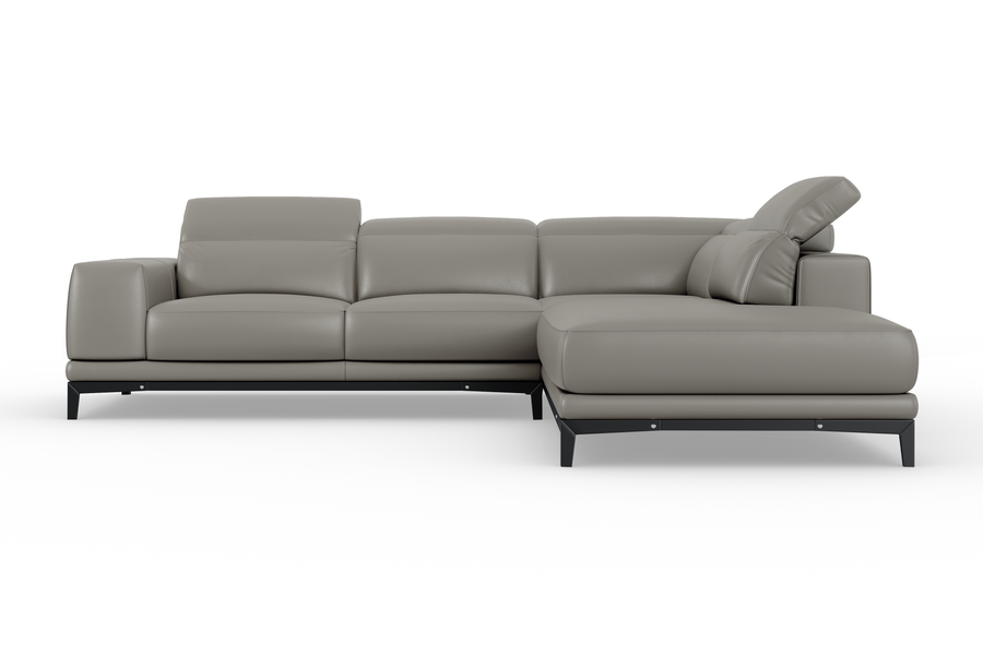 Valletta Leather Corner Sectional Lounge