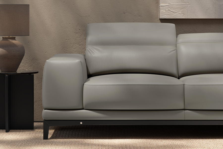 Valletta Leather Corner Sectional Lounge