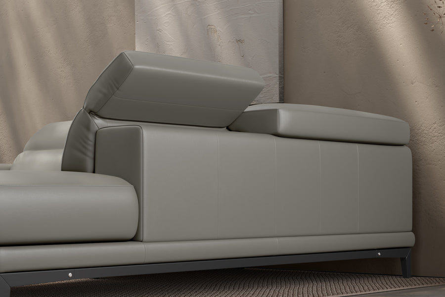 Valletta Leather Corner Sectional Lounge