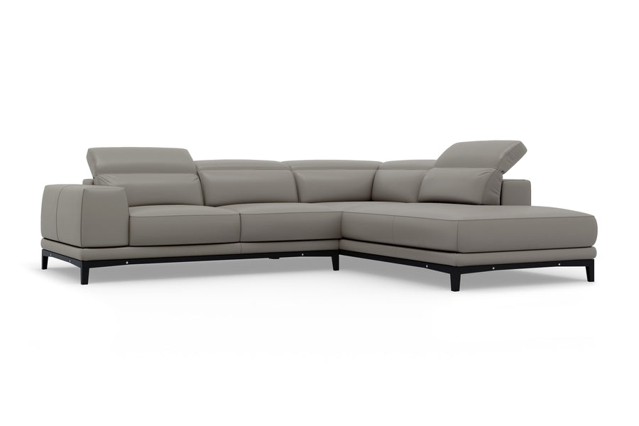 Valletta Leather Corner Sectional Lounge