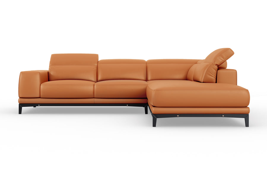 Valletta Leather Corner Sectional Lounge