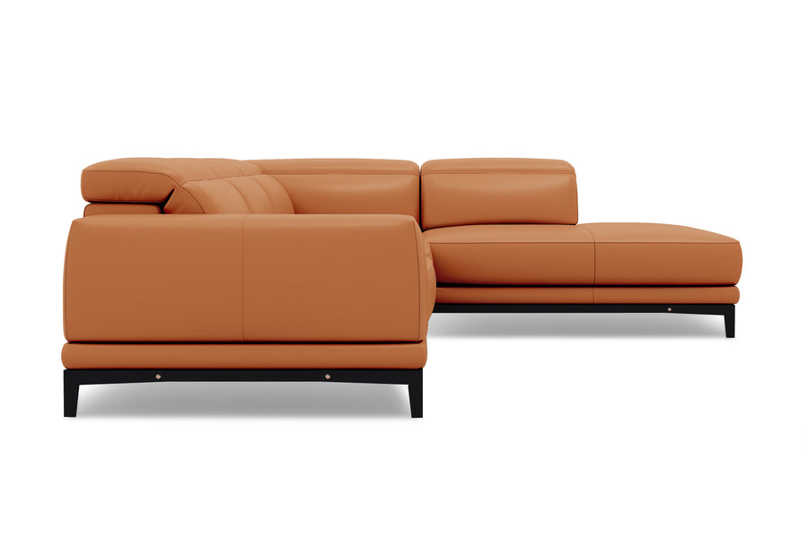 Valletta Leather Corner Sectional Lounge
