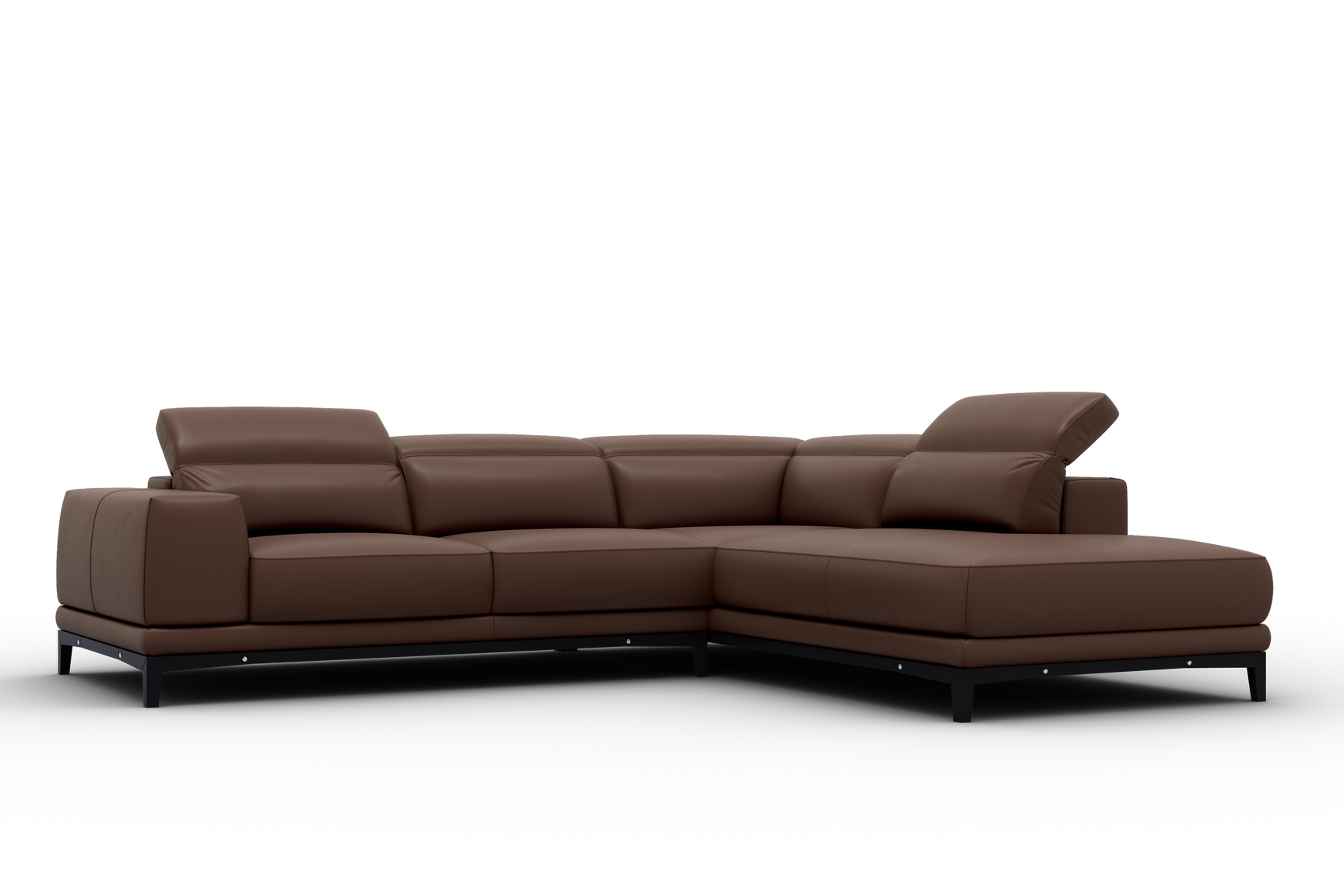 Valletta Leather Corner Sectional Lounge