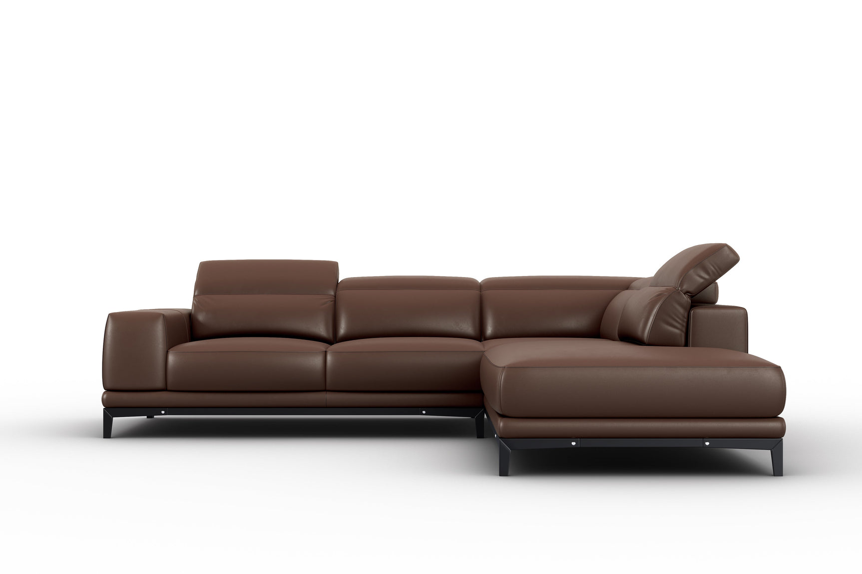 Valletta Leather Corner Sectional Lounge