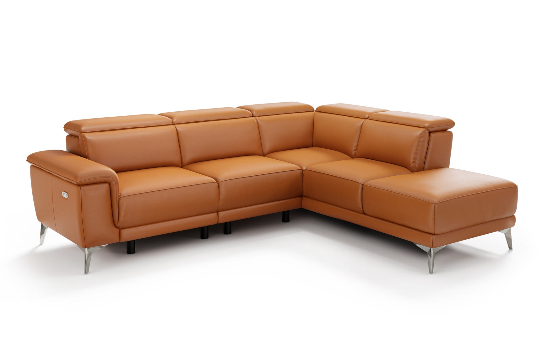 Pista Leather Reclining Sectional Lounge