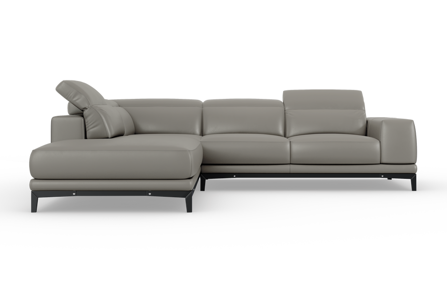 Valletta Leather Corner Sectional Lounge