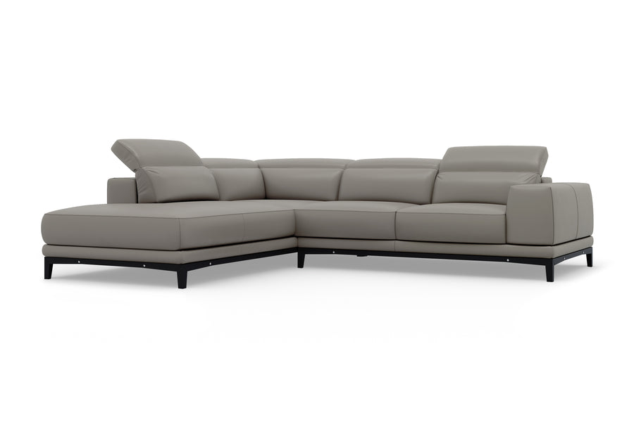 Valletta Leather Corner Sectional Lounge