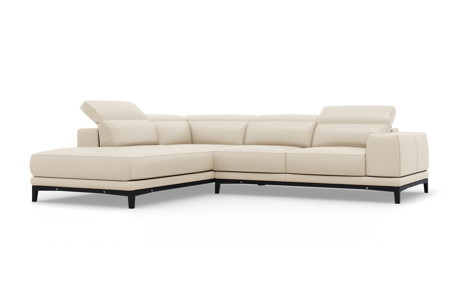 Valletta Leather Corner Sectional Lounge