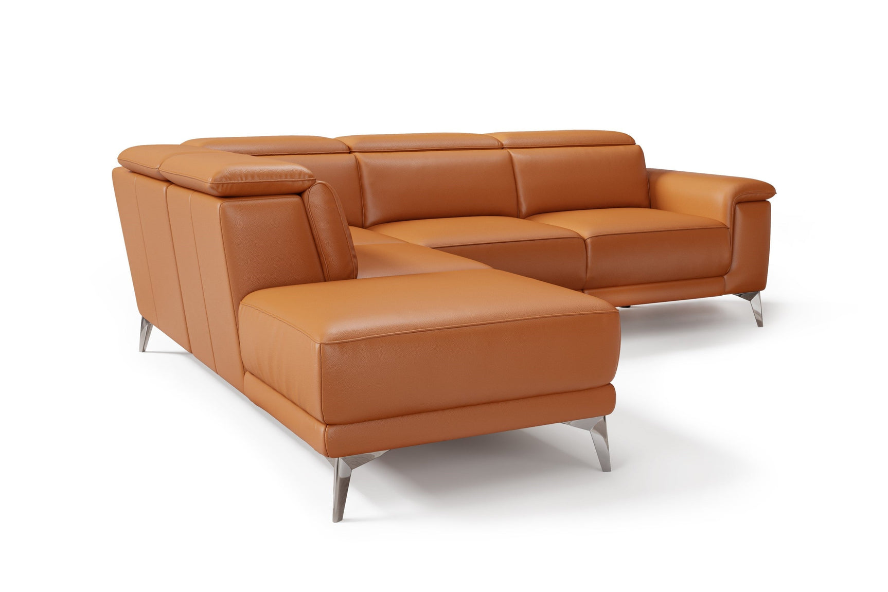 Pista Leather Reclining Sectional Lounge