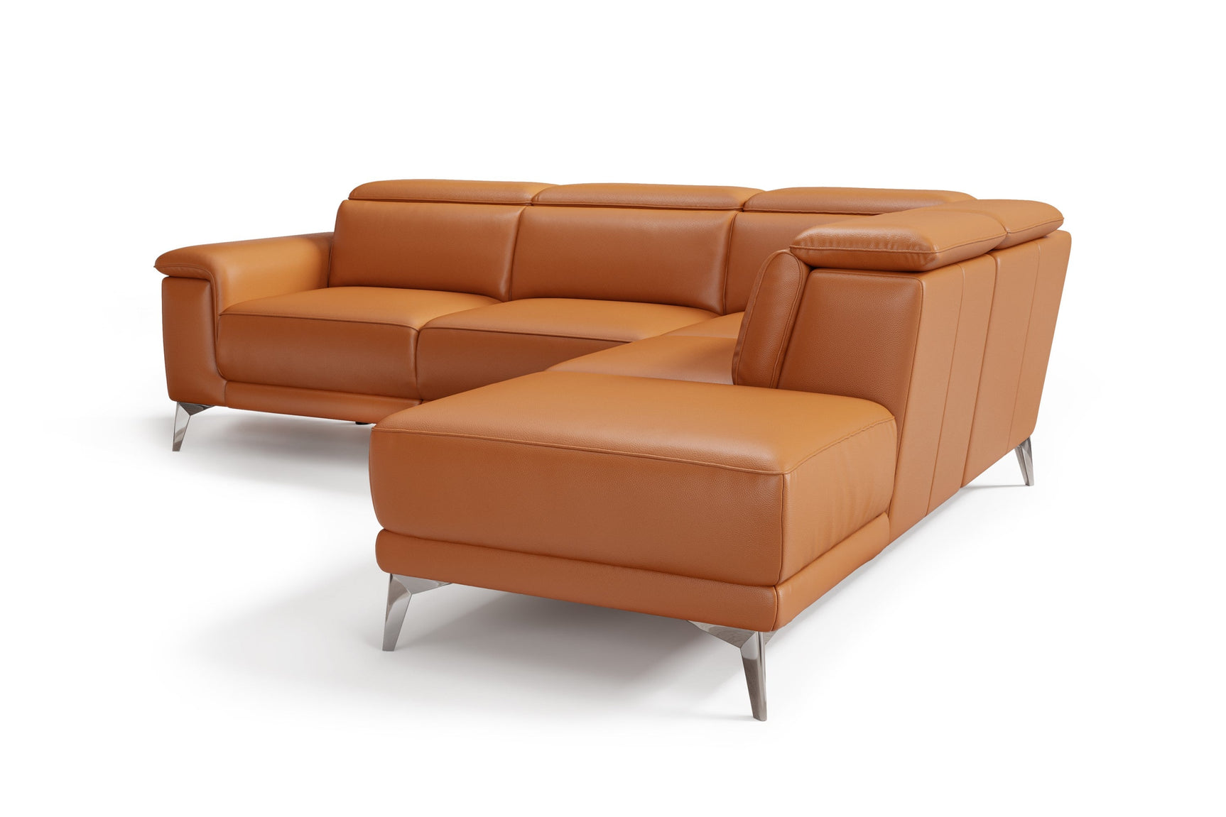 Pista Leather Reclining Sectional Lounge