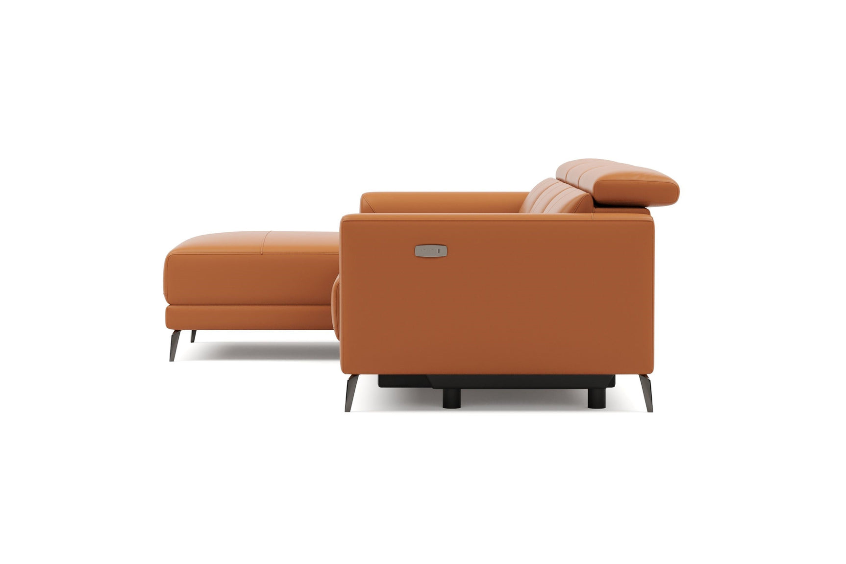 Andria Leather Reclining Sectional Lounge