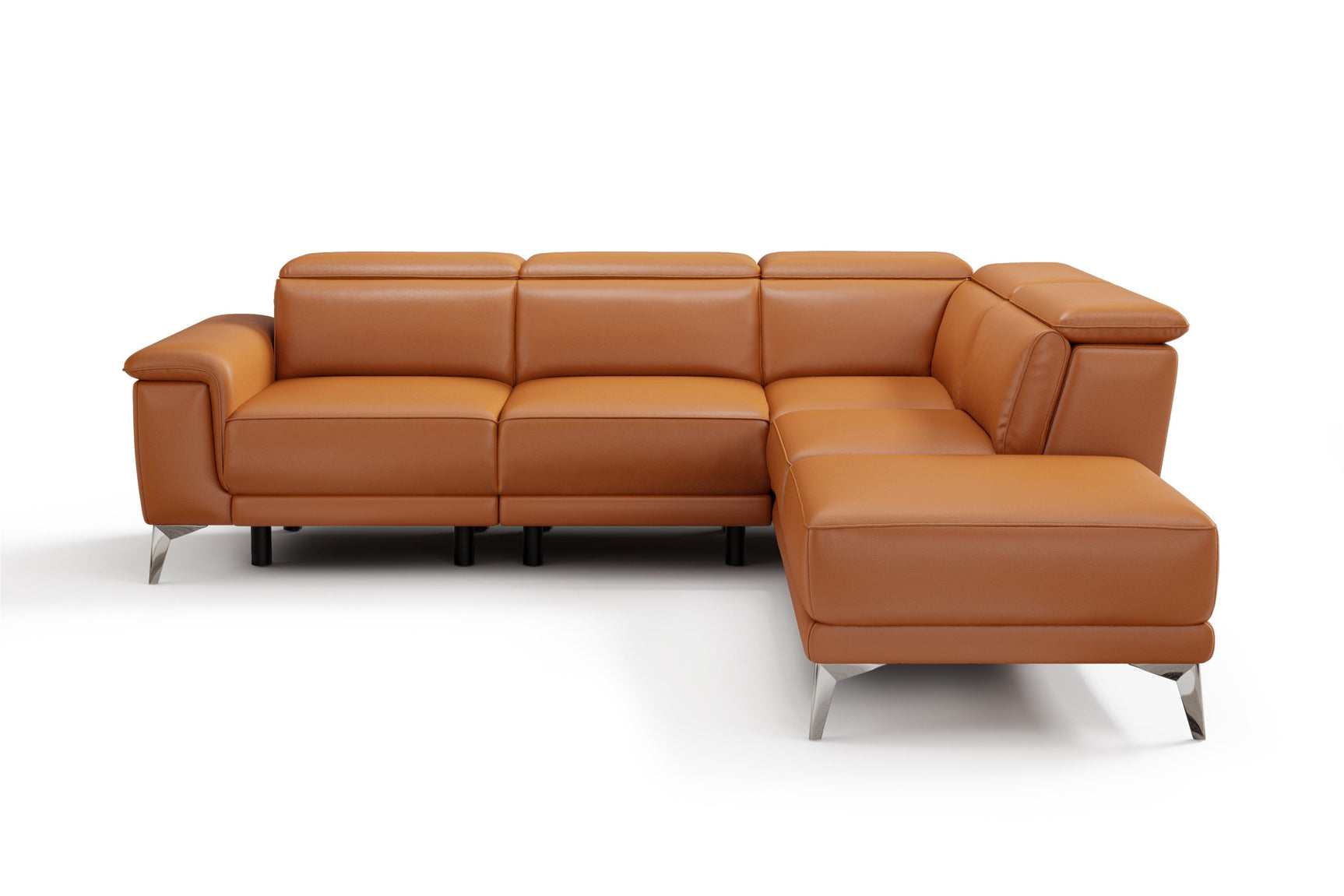 Pista Leather Reclining Sectional Lounge