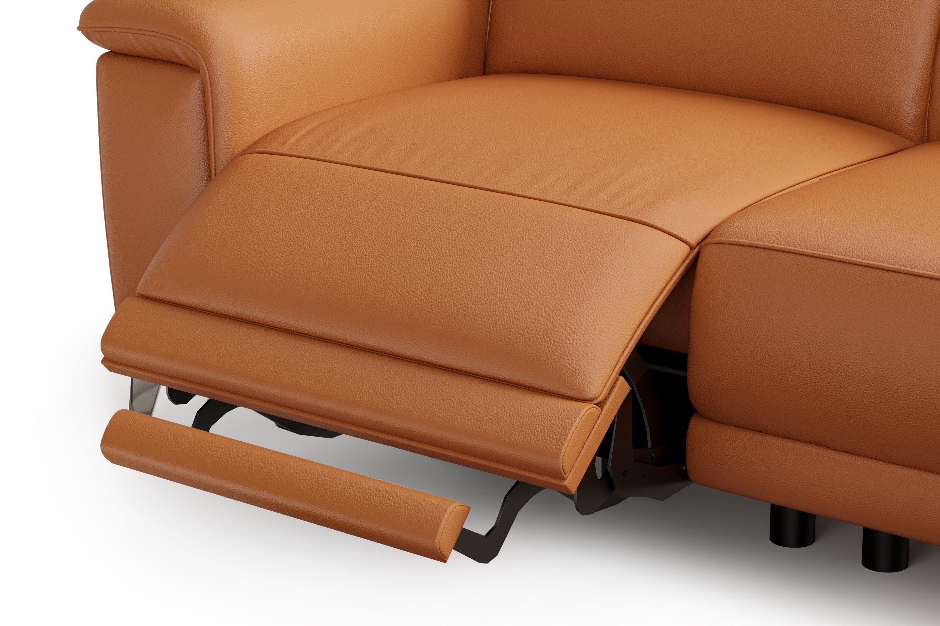 Pista Leather Reclining Sectional Lounge