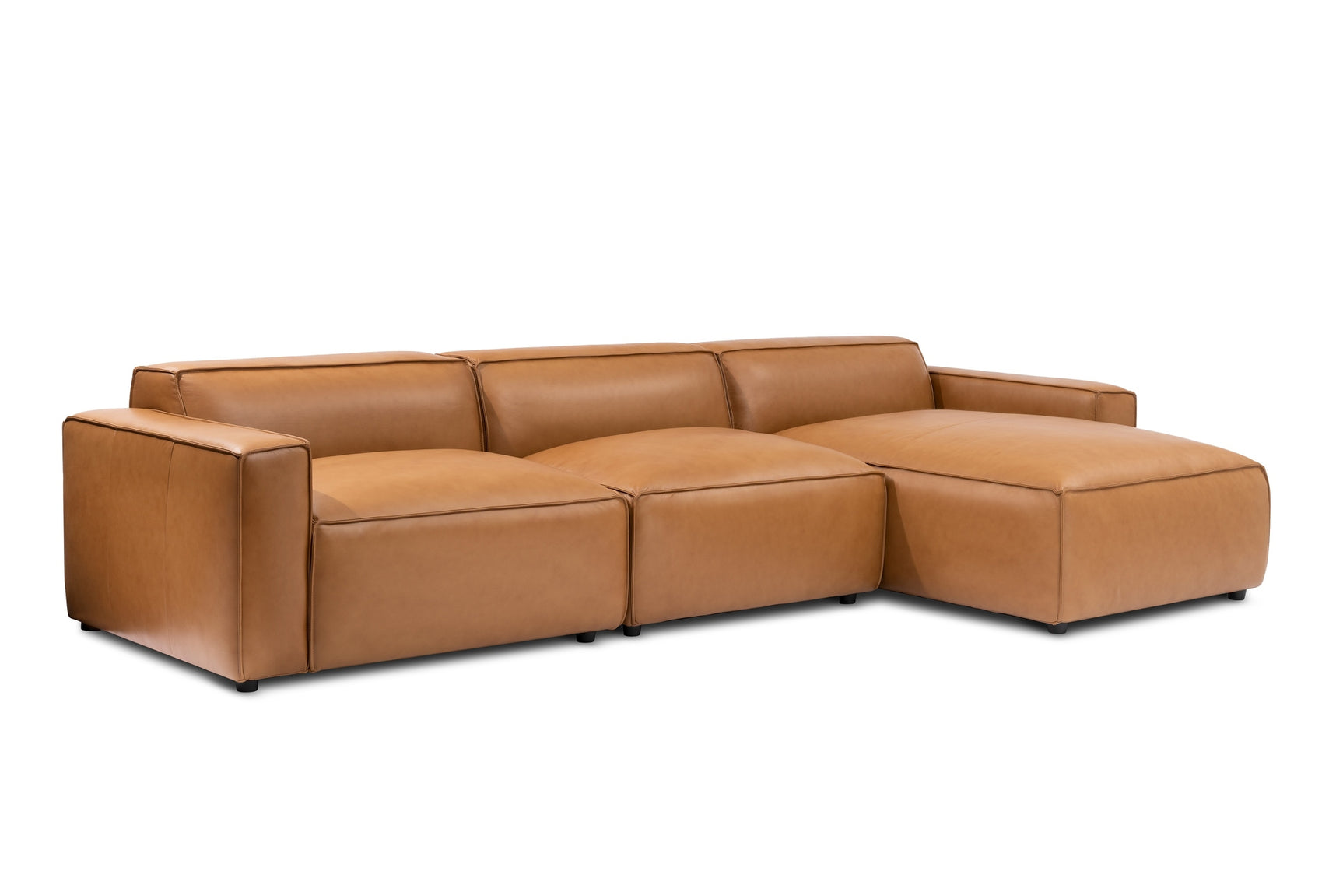 Nathan Leather Modular Sectional Lounge