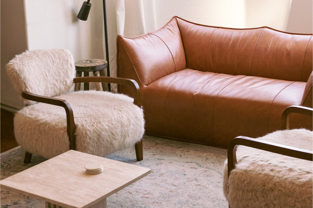 Willow Faux Sheepskin Accent Chair