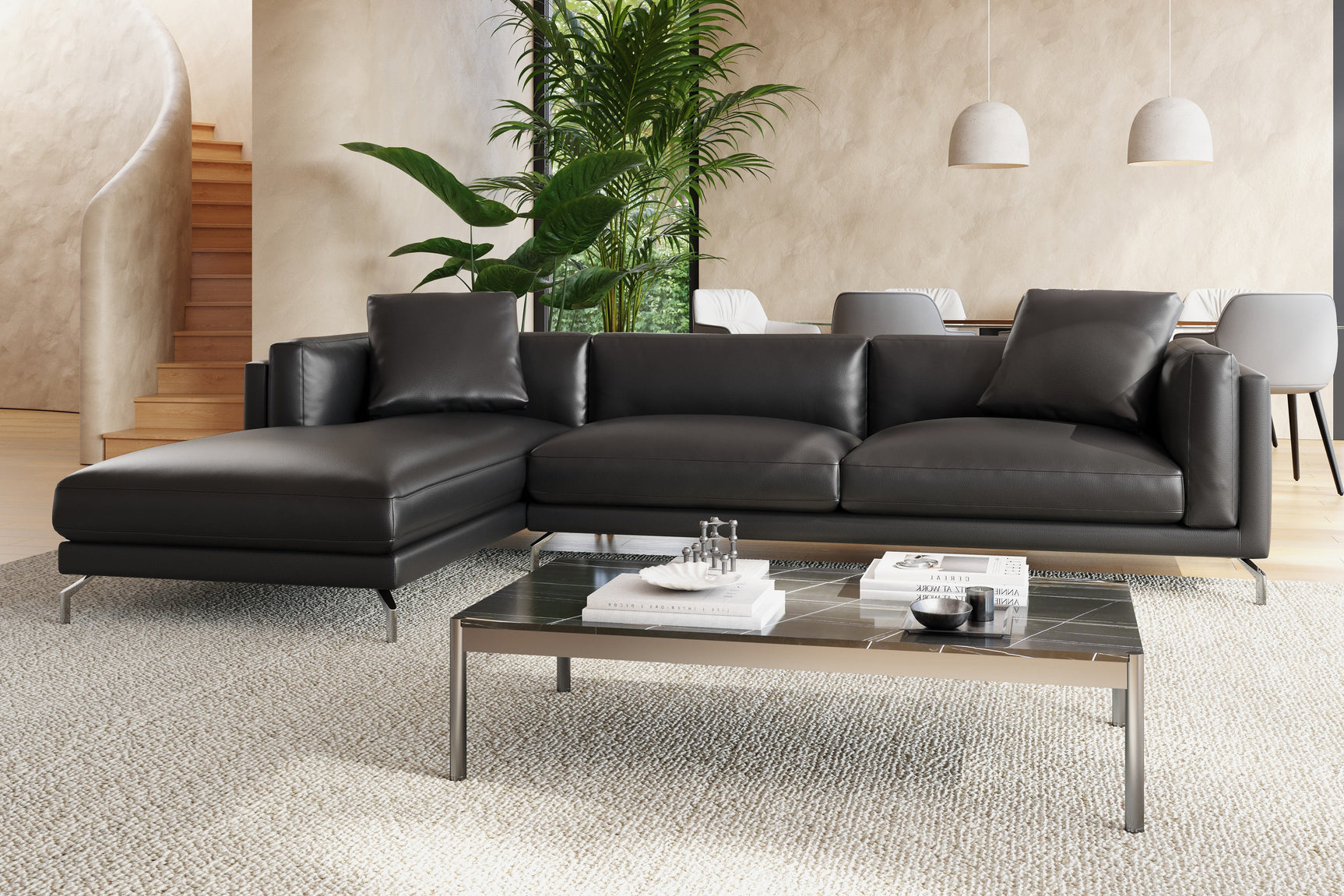 Zadar Leather Sectional Lounge