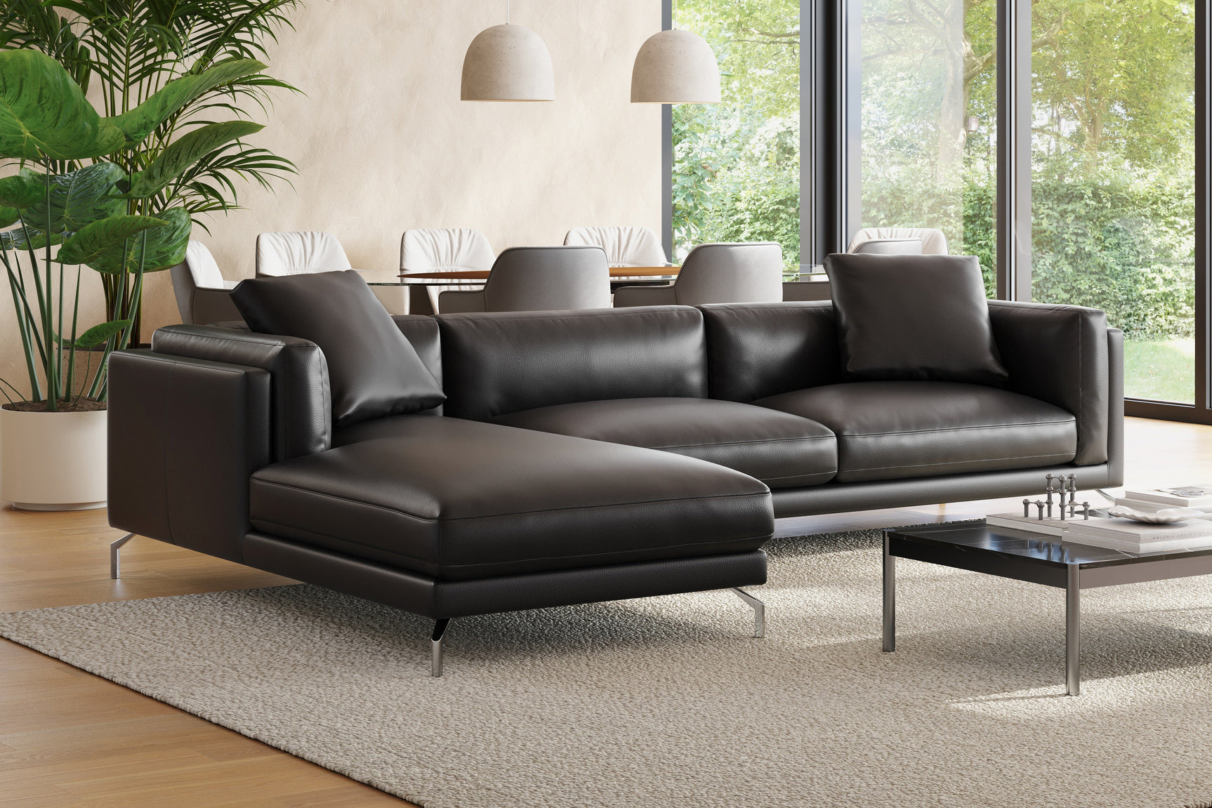 Zadar Leather Sectional Lounge