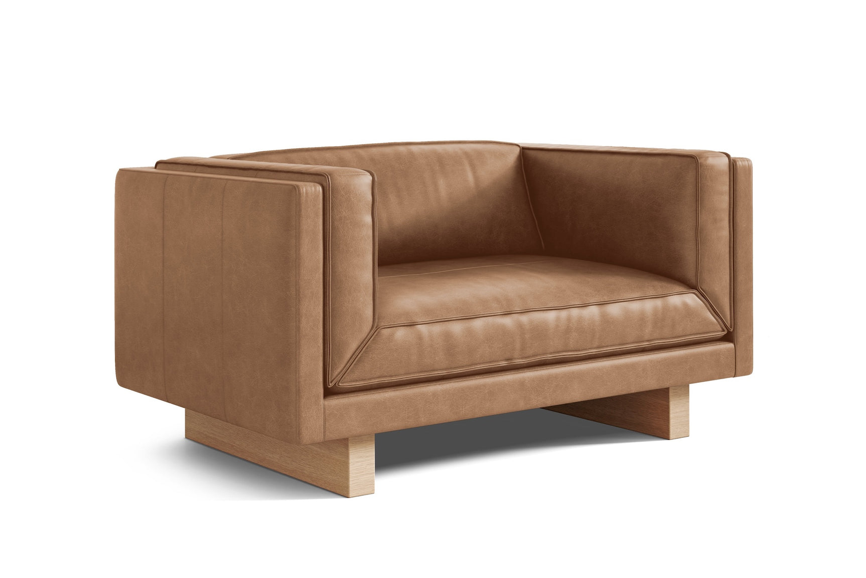 Alaina Leather Accent Chair