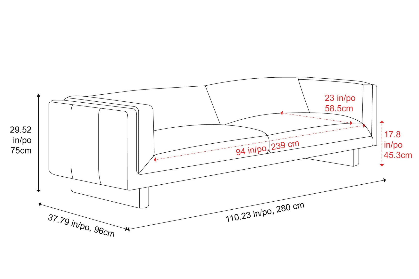 Alaina Leather Lounge