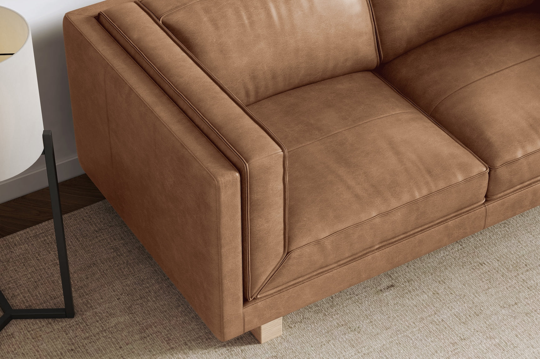 Alaina Leather Lounge