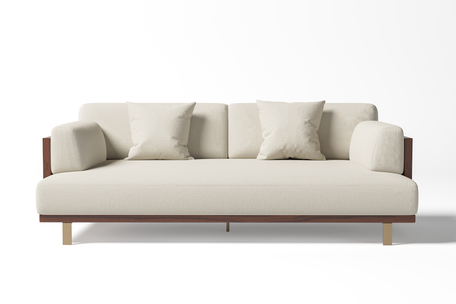 Valencia Emilia Fabric Modern Lounge, Beige Color