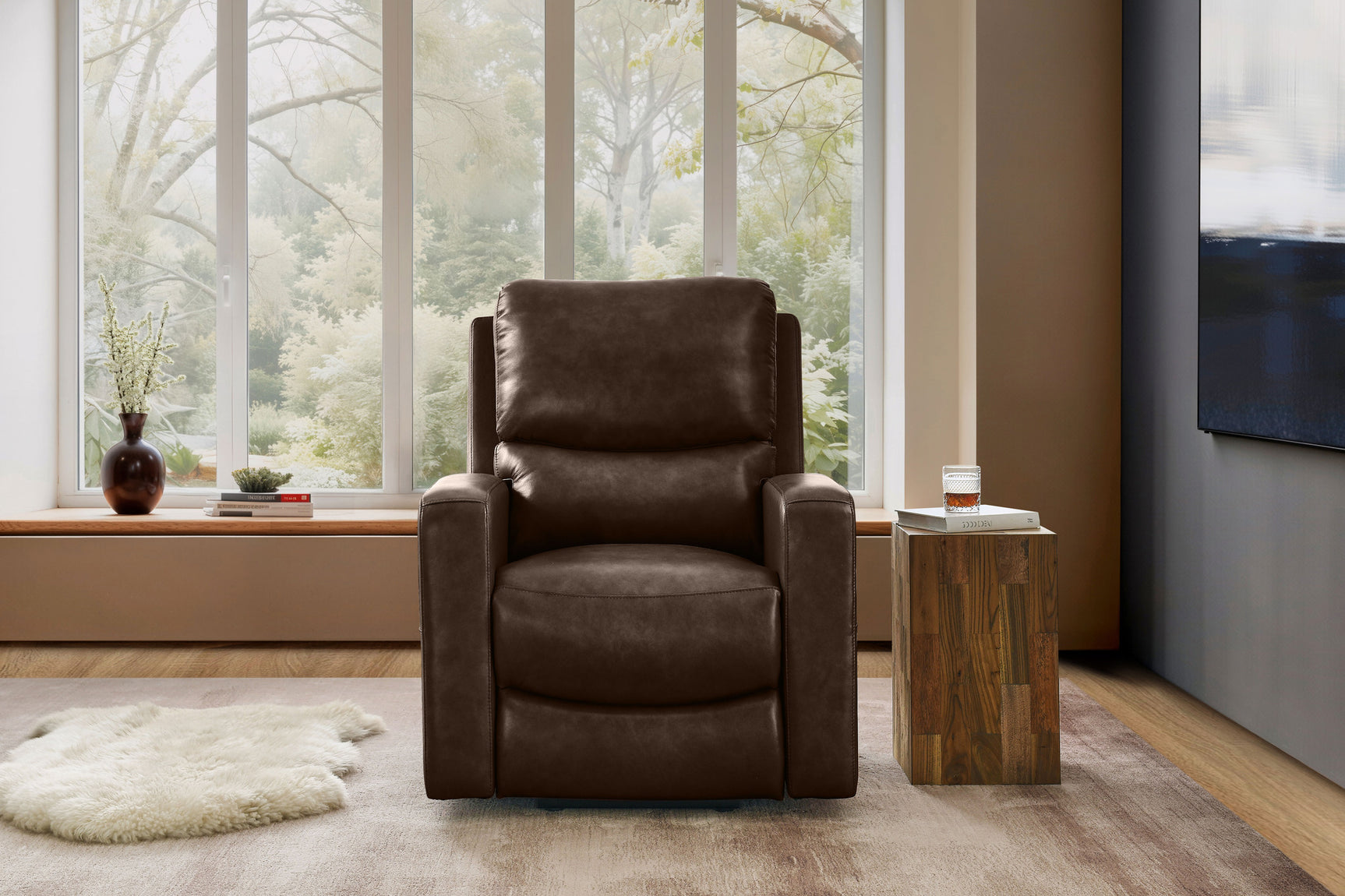 Hector Leather Power Lift Recliner Chair