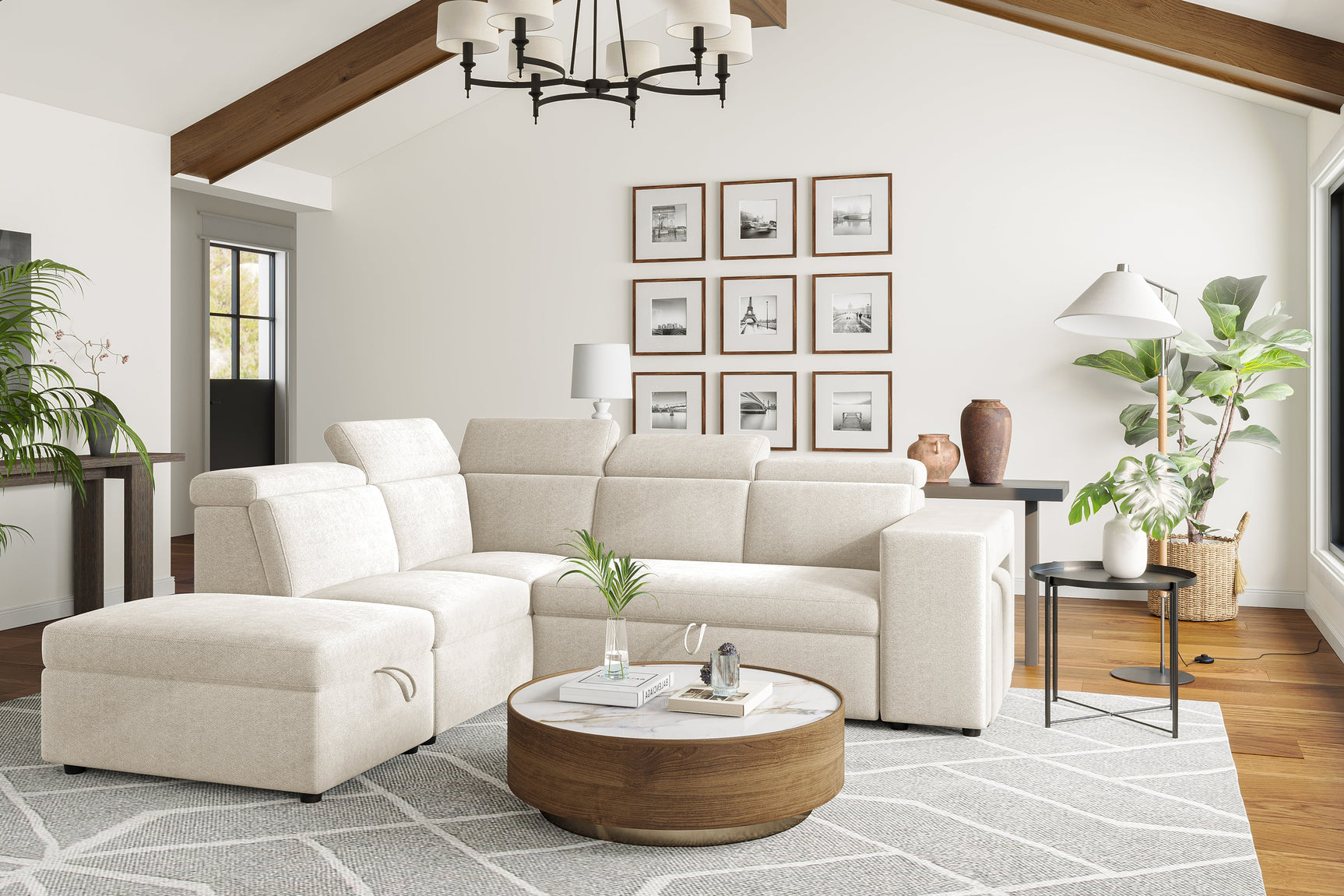 Finn Fabric Sectional Lounge Bed