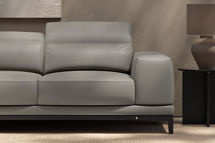 Valletta Leather Corner Sectional Lounge