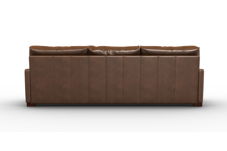 Valencia Luton Leather Lounge, Three Seats, Lipari Choco