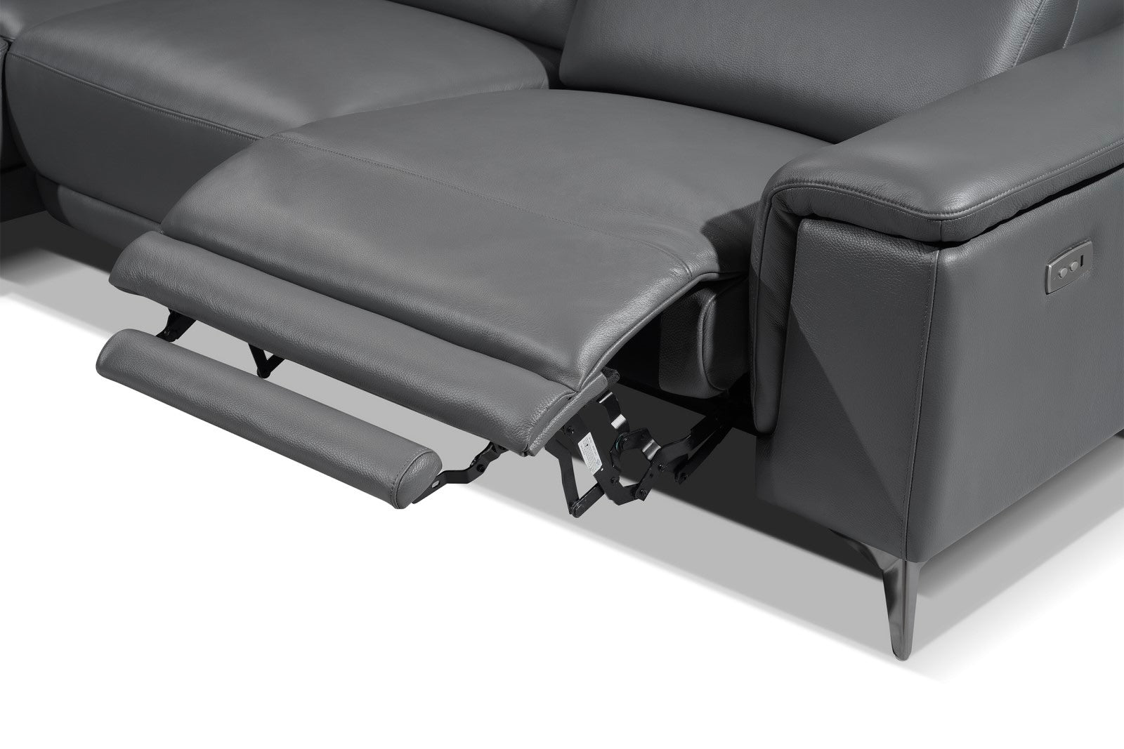 Pista Leather Reclining Sectional Lounge