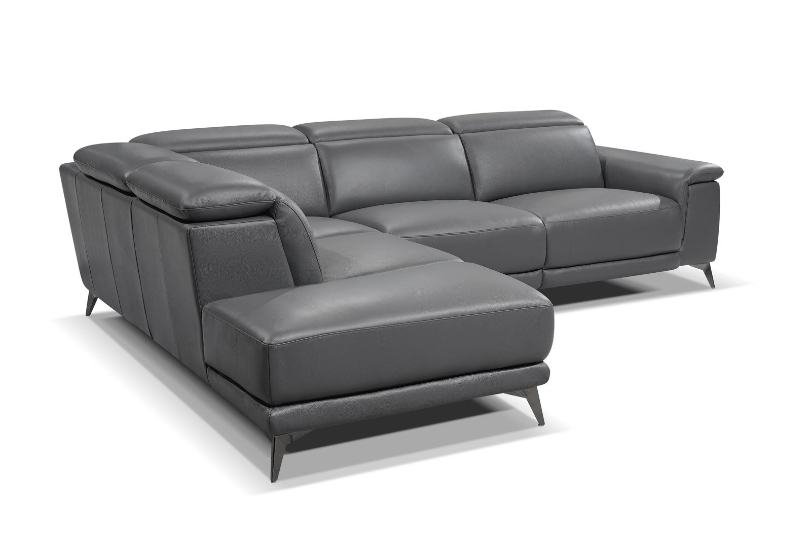 Pista Leather Reclining Sectional Lounge