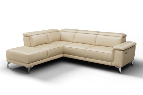 Pista Leather Reclining Sectional Lounge