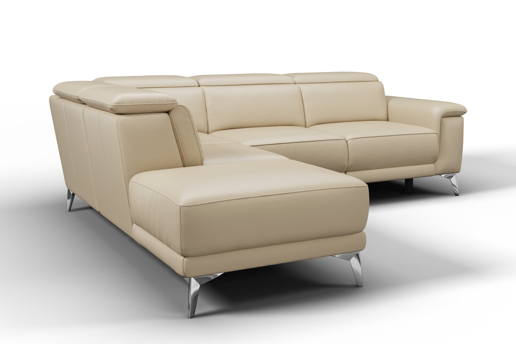 Pista Leather Reclining Sectional Lounge