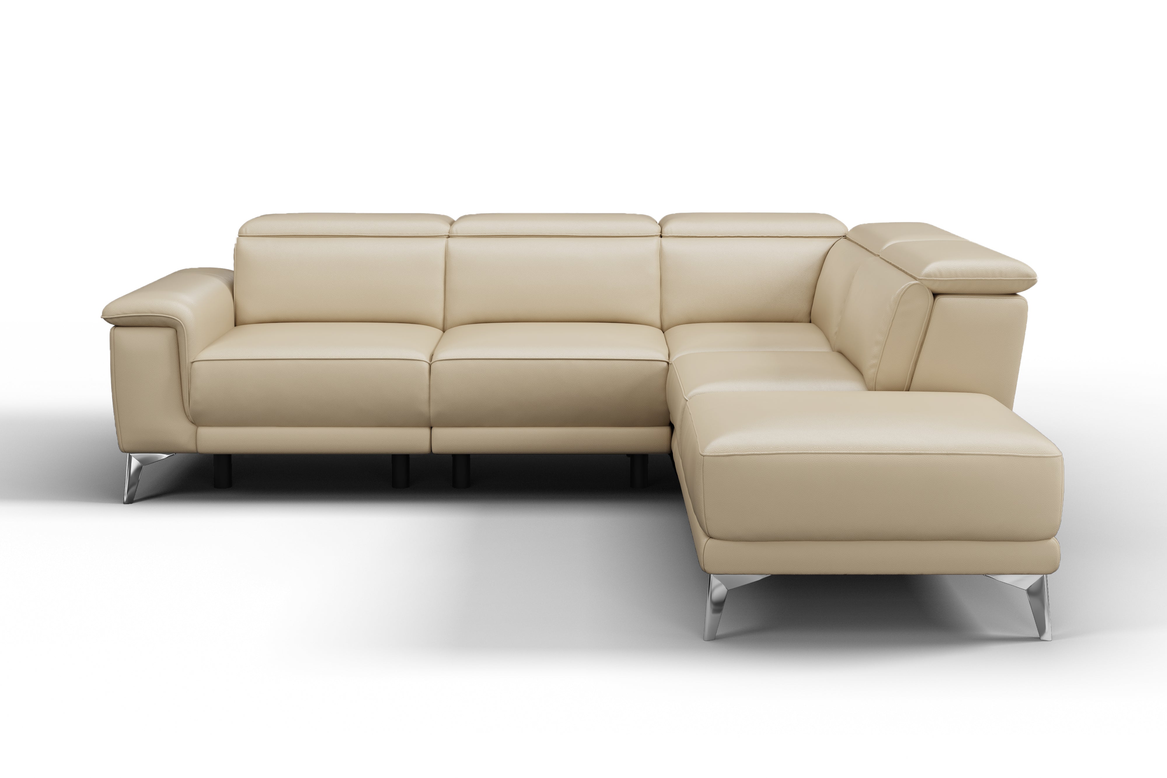Pista Leather Reclining Sectional Lounge